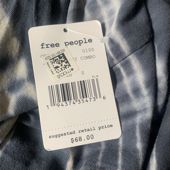 Free People Tie Dye Seashell Tunic Size Small - Picture 7 of 8